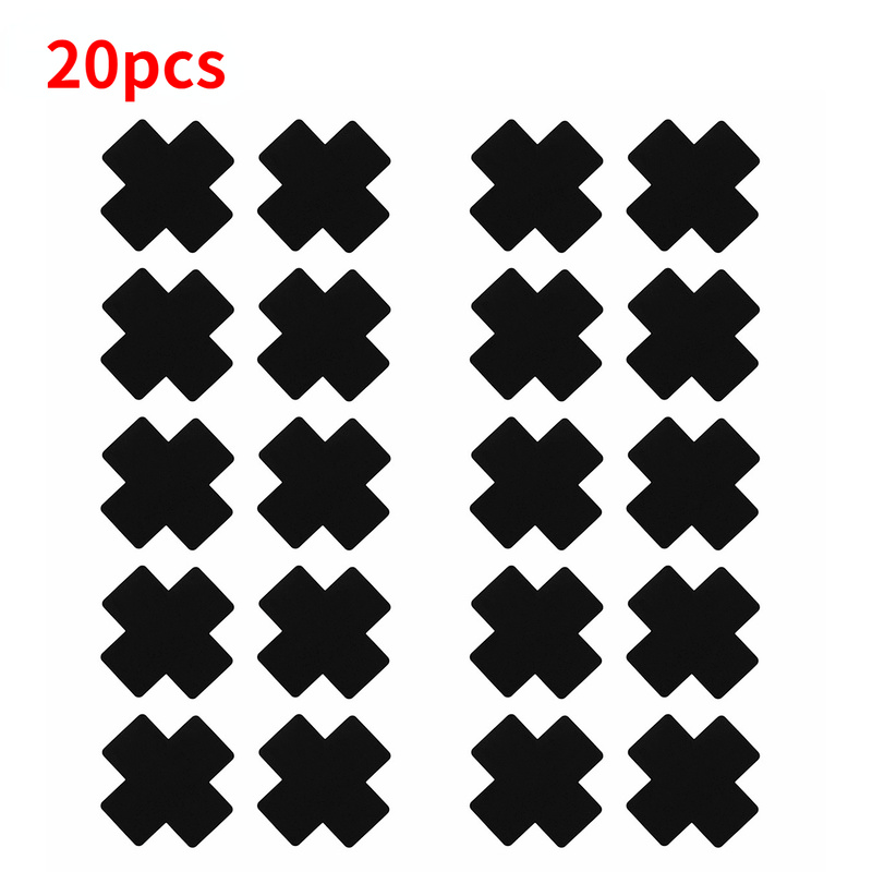 Nipple Cover Pasties - แผ่นปิดจุกนมแบบใช้แล้วทิ้ง 20 ชิ้น สีดำ รูปทรงกากบาท สำหรับผู้หญิง