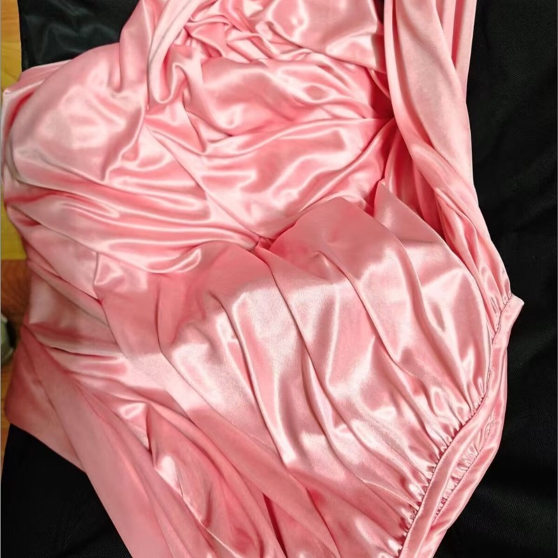 Robe Silk Women - ชุดนอนผ้าไหมไอซ์ซิลค์เนื้อเงา พร้อมเข็มขัด ชุดเดรสยาวแบบสวมใส่สบายสำหรับทุกเพศ ชุดเดรสยาวทรงหลวม ชุดนอนหรูหรา ผ้าเนื้อนุ่มลื่นดุจแพรไหม