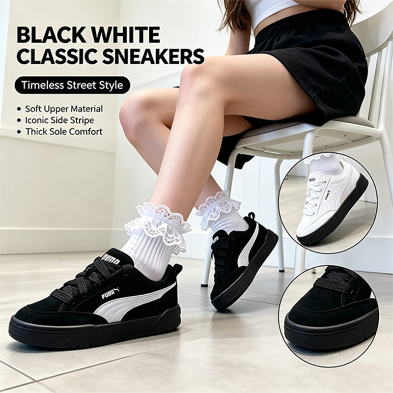 Puma Shoes Rs-X - รองเท้าผู้ชาย Puma 401606-15 สีดำ สีขาว หนังกลับ
