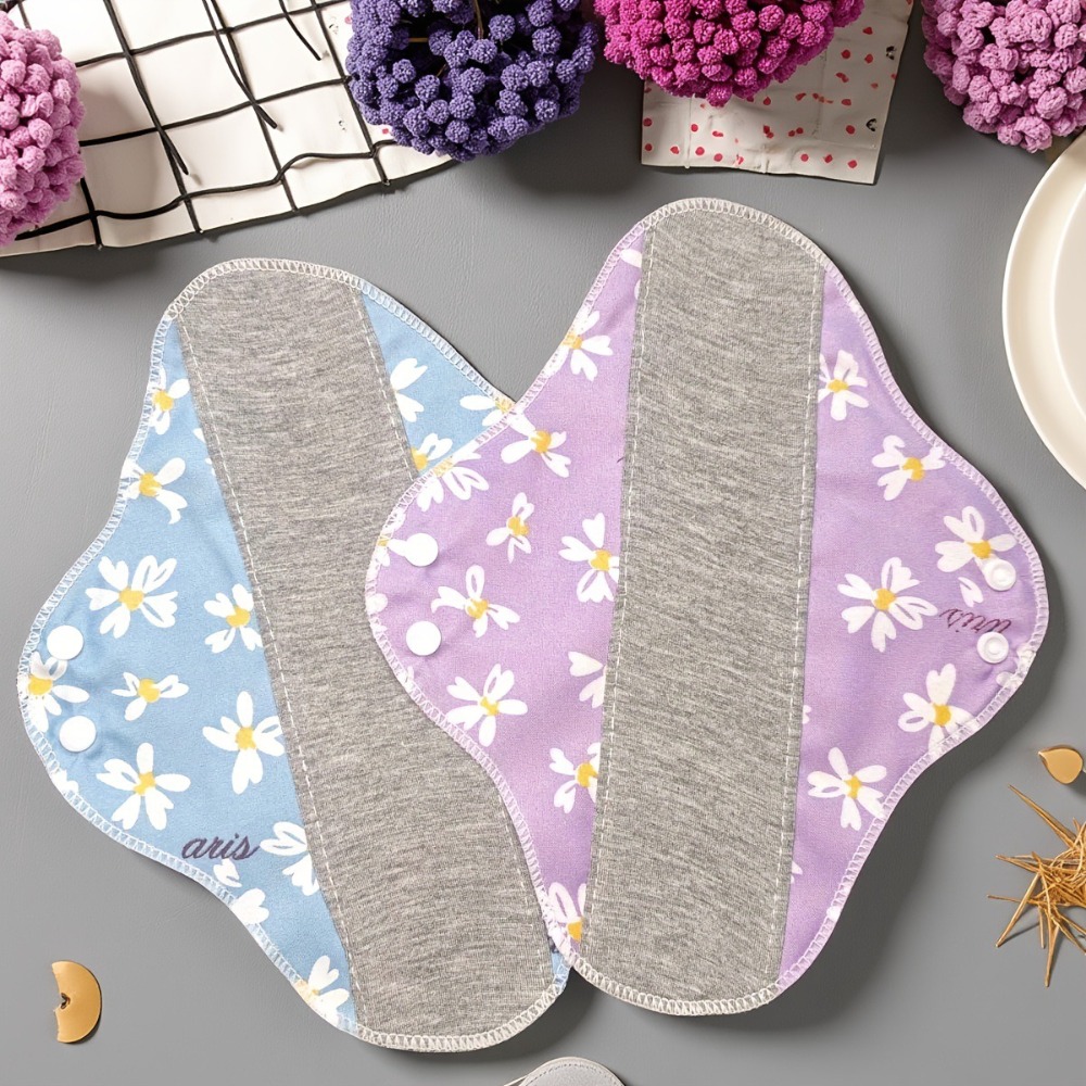 Period Panty Absorbent - ผ้าอนามัยสำหรับผู้ใหญ่แบบใช้ซ้ำได้ ผ้าฝ้ายกันลื่น แผ่นอนามัยแบบนุ่มสำหรับผู้หญิง แผ่นอนามัยสำหรับช่วงมีประจำเดือน กางเกงอนามัยซึมซับประจำเดือนแบบซักได้