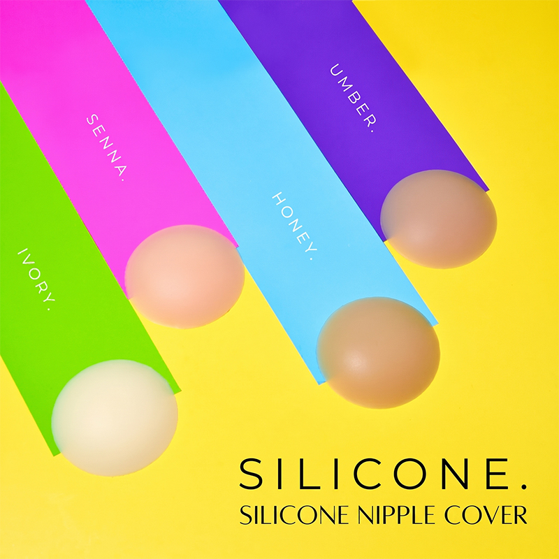 แผ่นปิดจุกนมแบบมีกาวในตัวแบบมอ - Nipple Cover Pasties บทวิจารณ์และราคา