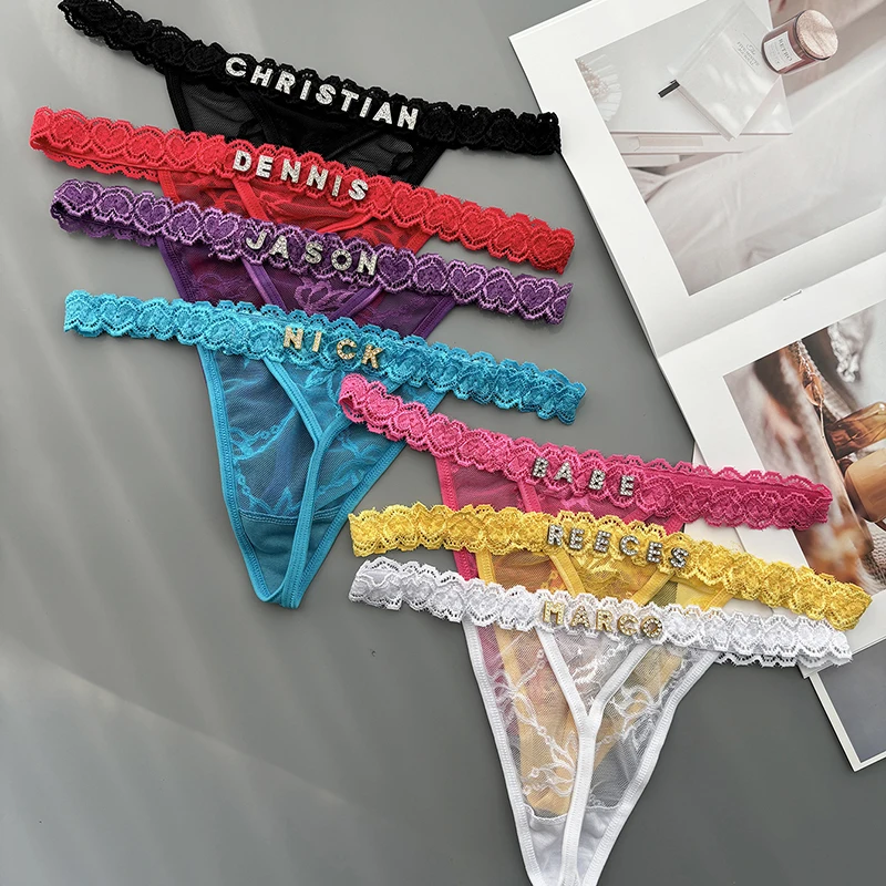 บุคลิกภาพที่กําหนดเองทองชื่อคร - Thong Bikini Women บทวิจารณ์และราคา